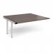Connex add on units back to back 1600mm x 1600mm - white frame, walnut top CO1616-AB-WH-W