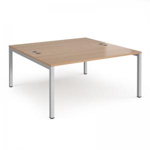 Connex starter units back to back 1600mm x 1600mm - silver frame,