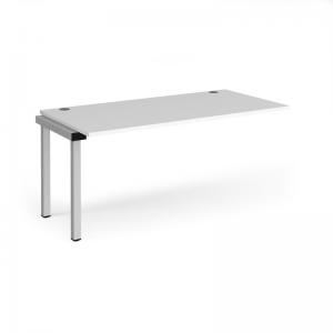 Connex add on unit single 1600mm x 800mm - silver frame, white top