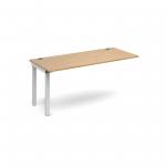 Connex add on unit single 1600mm x 800mm - white frame and oak top