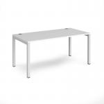 Connex starter unit single 1600mm x 800mm - white frame, white top CO168-SB-WH-WH