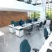 Connex double back to back desks 2400mm x 1600mm - silver frame, white top CO2416-S-WH