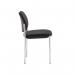 Coda multi purpose chair, no arms, black fabric COD100H-BLK