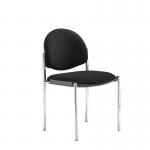 Coda multi purpose chair, no arms, black fabric COD100H-BLK