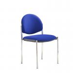 Coda multi purpose chair, no arms, blue fabric COD100H-BLU