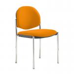 Coda multi purpose stackable conference chair with no arms - Solano Yellow