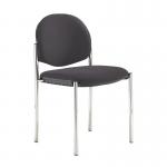 Coda multi purpose stackable conference chair with no arms - Blizzard Grey