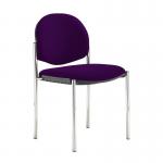 Coda multi purpose stackable conference chair with no arms - Tarot Purple COD100H-YS084