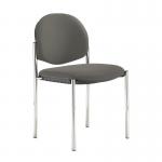 Coda multi purpose stackable conference chair with no arms - Slip Grey
