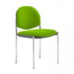 Coda multi purpose stackable conference chair with no arms - Madura Green COD100H-YS156