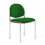 Coda multi purpose stackable conference chair with no arms - Lombok Green