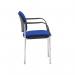 Coda multi purpose chair, with arms, blue fabric COD101H-BLU