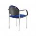 Coda multi purpose chair, with arms, blue fabric COD101H-BLU