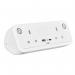 Comet 100W desk top module 2 x UK sockets, USB A&C fast charge (100W) transformer - white COM-2-WH