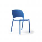Contra one piece polypropylene chair in blue CON300-BL