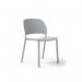 Contra one piece polypropylene chair in pearl grey CON300-PG