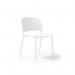 Contra one piece polypropylene chair in white CON300-WH