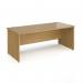 Contract 25 straight desk with panel leg 1800mm x 800mm - oak CP18S-O