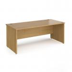 Contract 25 straight desk with panel leg 1800mm x 800mm - oak
