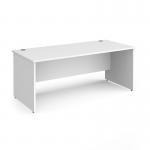 Contract 25 straight desk with panel leg 1800mm x 800mm - white