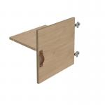 Storage unit insert - cupboard with leather strap handle and inner shelf - oak CSI-CS-KO