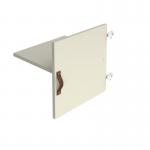 Storage unit insert - cupboard with leather strap handle and inner shelf - white CSI-CS-WH