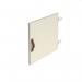 Storage unit insert - cupboard with leather strap handle - white CSI-C-WH