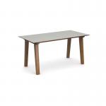 Crew rectangular table 1600mm x 800mm with oak leg frame and mdf top with chamfered edges - made to order CT16-O