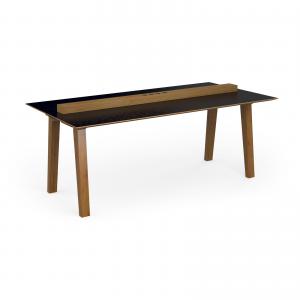 Crew worktable 2000mm x 1000mm with oak power bar and mdf top with