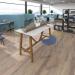 Crew worktable 2000mm x 1000mm with oak power bar and mdf top with chamfered edges - black CT20L-WS1-O-K