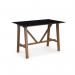 Crew poseur table 1600mm x 800mm with solid ash leg frame and 25mm white mdf top - made to order CTP-16