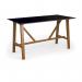Crew poseur table 2000mm x 1000mm with oak leg frame and mdf top with chamfered edges - made to order CTP-20L