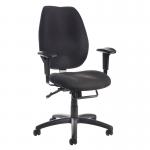 Cornwall multi functional operator chair - black CWL300K2-K