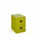 Steel 2 drawer contract filing cabinet 711mm high - green DCF2GN