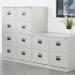 Steel 2 drawer contract filing cabinet 711mm high - white DCF2WH