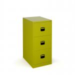 Steel 3 drawer contract filing cabinet 1016mm high - green DCF3GN