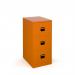 Steel 3 drawer contract filing cabinet 1016mm high - orange DCF3OR