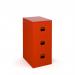 Steel 3 drawer contract filing cabinet 1016mm high - red DCF3R