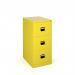 Steel 3 drawer contract filing cabinet 1016mm high - yellow DCF3YE