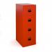 Steel 4 drawer contract filing cabinet 1321mm high - red DCF4R