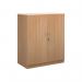 Systems double door cupboard 1200mm high - beech DD12B