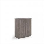 Systems double door cupboard 1200mm high - Grey Oak DD12GO