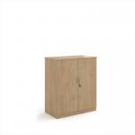 Systems double door cupboard 1200mm high - Kendal Oak DD12KO