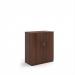 Systems double door cupboard 1200mm high - Walnut DD12W