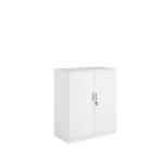 Systems double door cupboard 1200mm high - white DD12WH