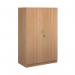 Systems double door cupboard 1600mm high - beech DD16B