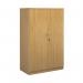 Systems double door cupboard 1600mm high - oak DD16O