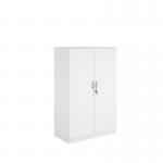 Systems double door cupboard 1600mm high - white DD16WH