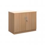 Systems double door cupboard 800mm high - beech DD8B