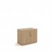 Systems double door cupboard 800mm high - Kendal Oak DD8KO